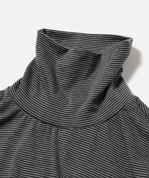 MR.OLIVE / SPANDEX WARM JERSEY BORDER / INNER TURTLE SHIRT ミスターオリーブ/スパンデックスワームジャージーボーダー/インナータートルシャツ